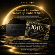 Jennie Moon 100X Power of Thai Herbs Scrub Soap 100g enriched with botanical extracts and nourishing oils for a smooth, refreshed skin feel.