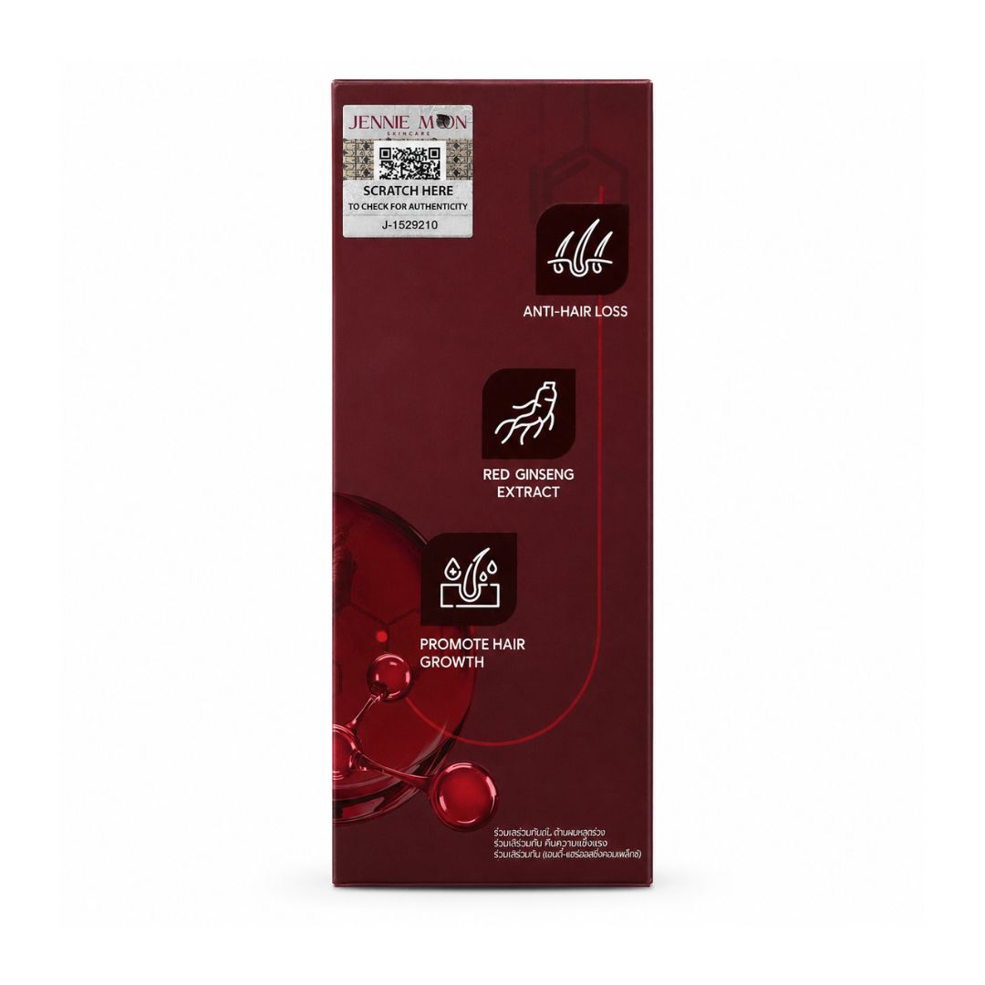 Jennie Moon Anti-Hair Fall Complex Scalp Tonic with Red Ginseng, 55ml supports stronger-looking hair roots.
