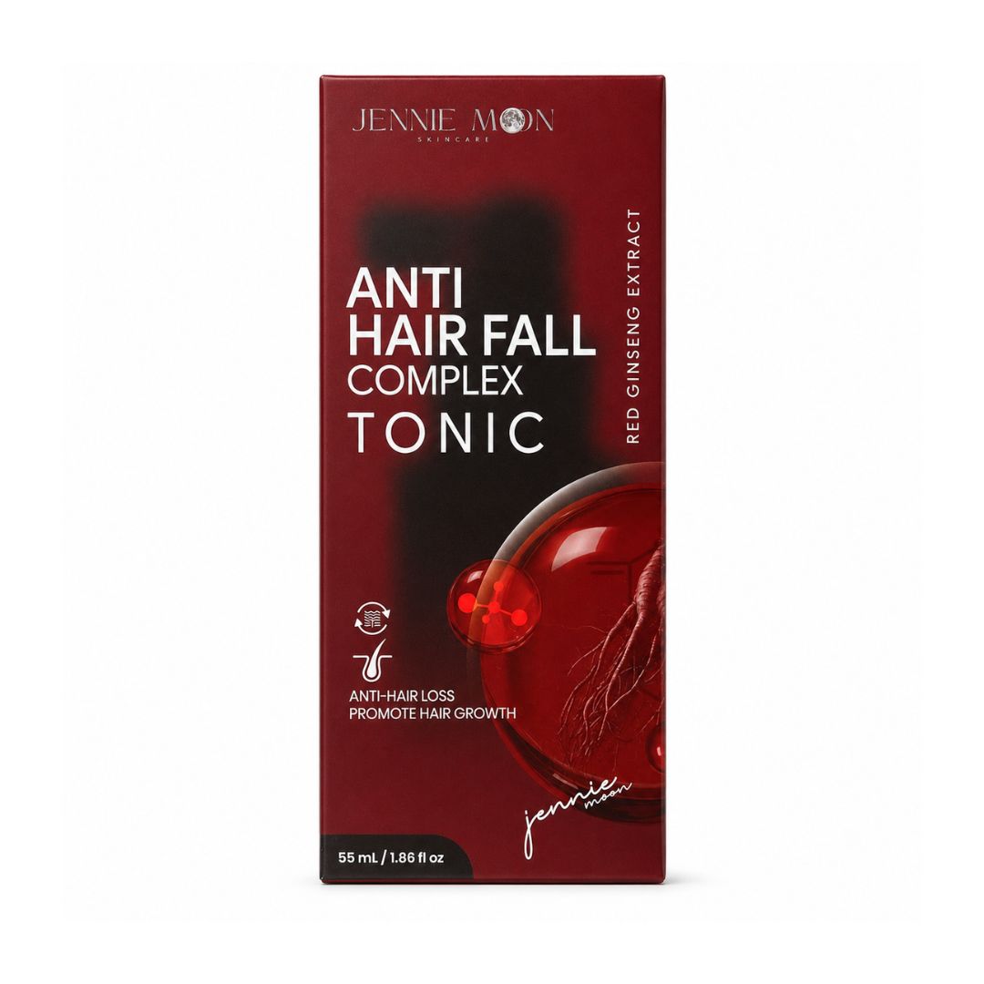 Jennie Moon Anti-Hair Fall Complex Scalp Tonic with Red Ginseng, 55ml with revitalizing botanical extract.