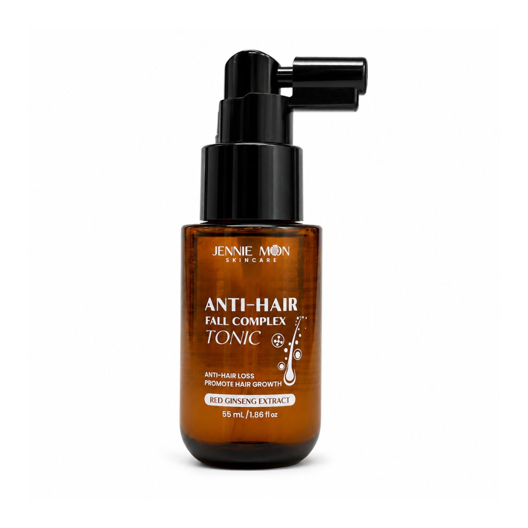 Jennie Moon Anti-Hair Fall Complex Scalp Tonic with Red Ginseng, 55ml provides convenient leave-in scalp care.