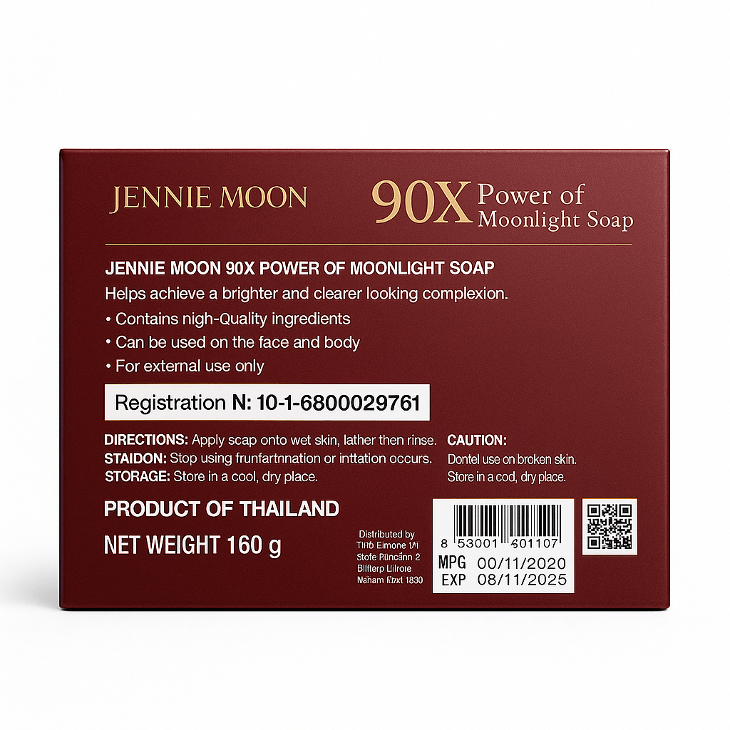 Jennie Moon C 90X Moonlight Facial Soap nourishing cleansing bar infused with natural oils for a smooth, refreshed feel