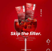 Jennie Moon Gluta Glow Lyco Blink lycopene-rich antioxidant drink supporting a vibrant daily routine
