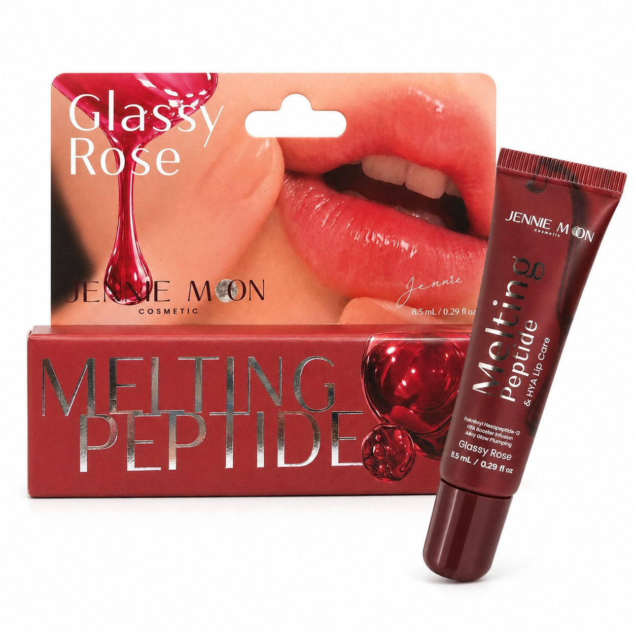Jennie Moon Melting Peptide & HYA Lip Care Glassy Rose for comfortable daily lip moisture.