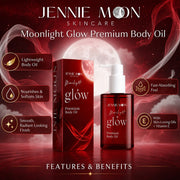 Jennie Moon Moonlight Glow Premium Body Oil 150mL for a simple everyday skin care routine.