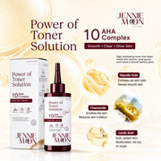 Jennie Moon Power of Toner Solution 250g with Lactic Acid for gentle surface exfoliation