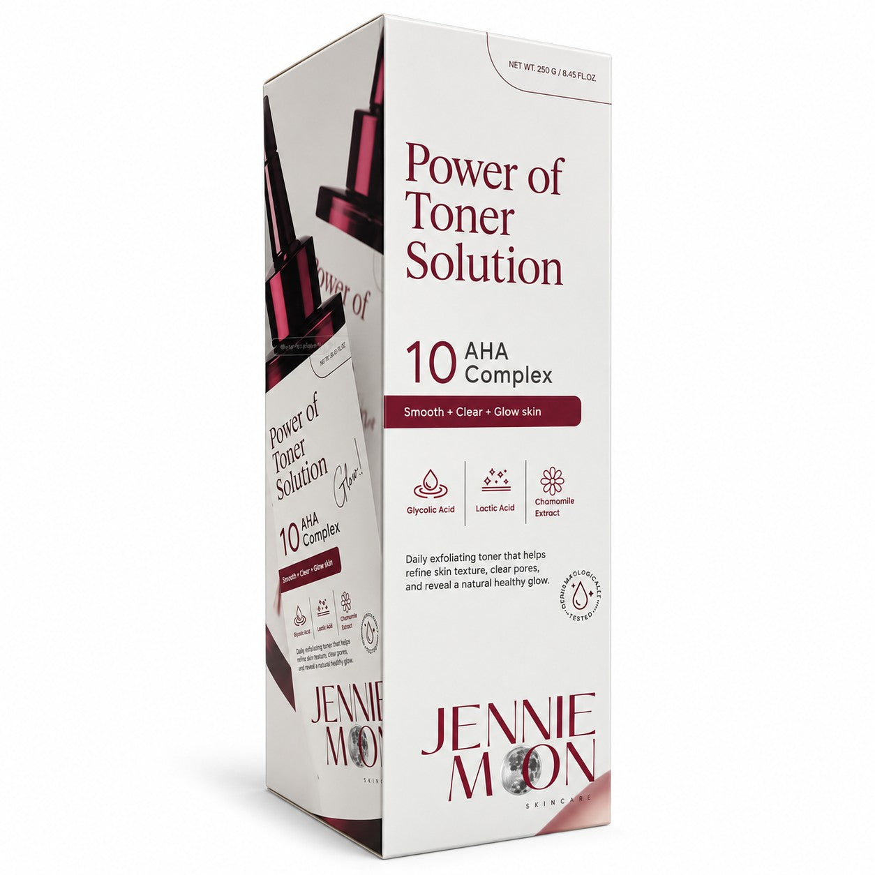 Jennie Moon Power of Toner Solution 250g face and body toner for a simple daily routine