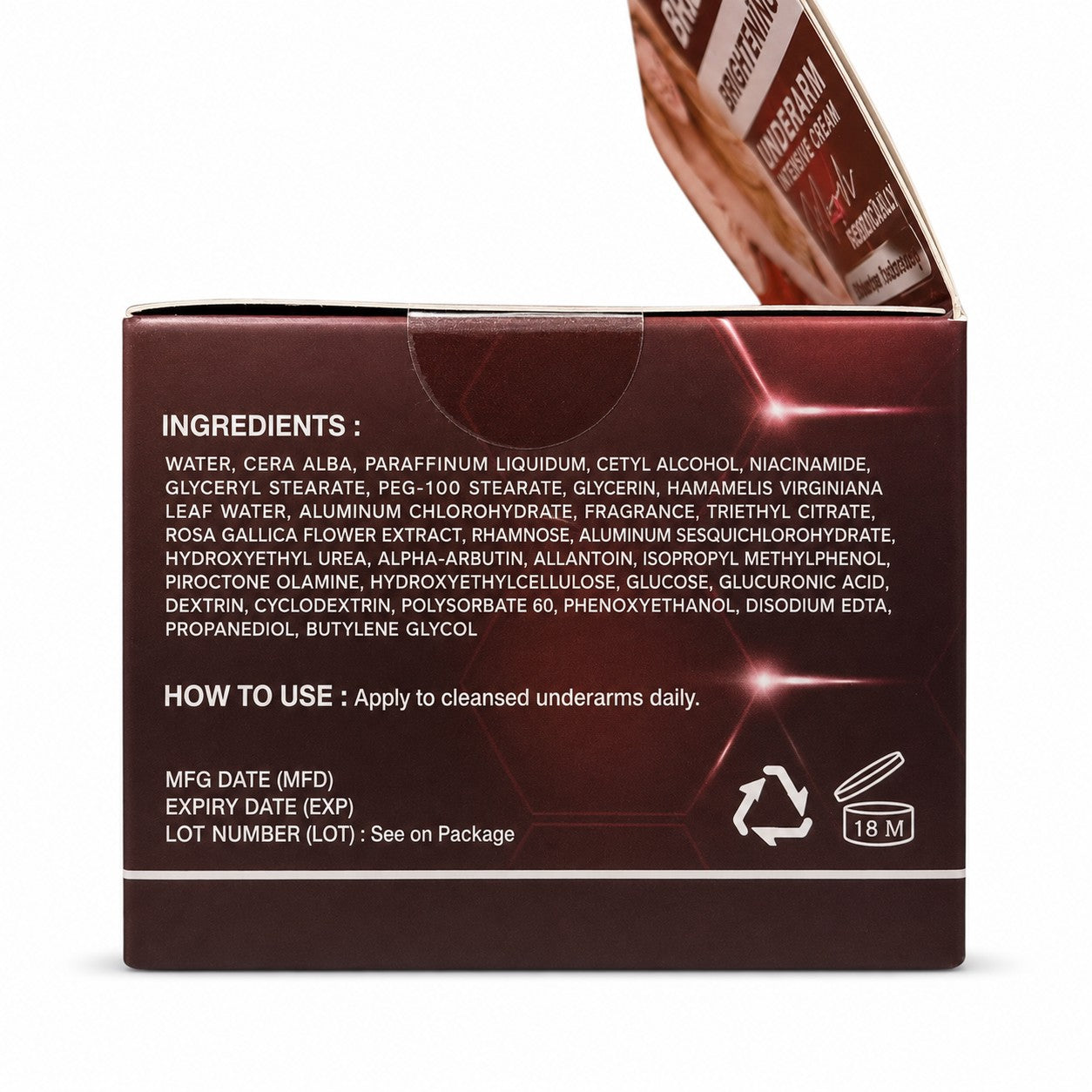 Jennie Moon Underarm Intensive Cream with Malodor Technology 50g from Jennie Moon, a Thai beauty and wellness brand.