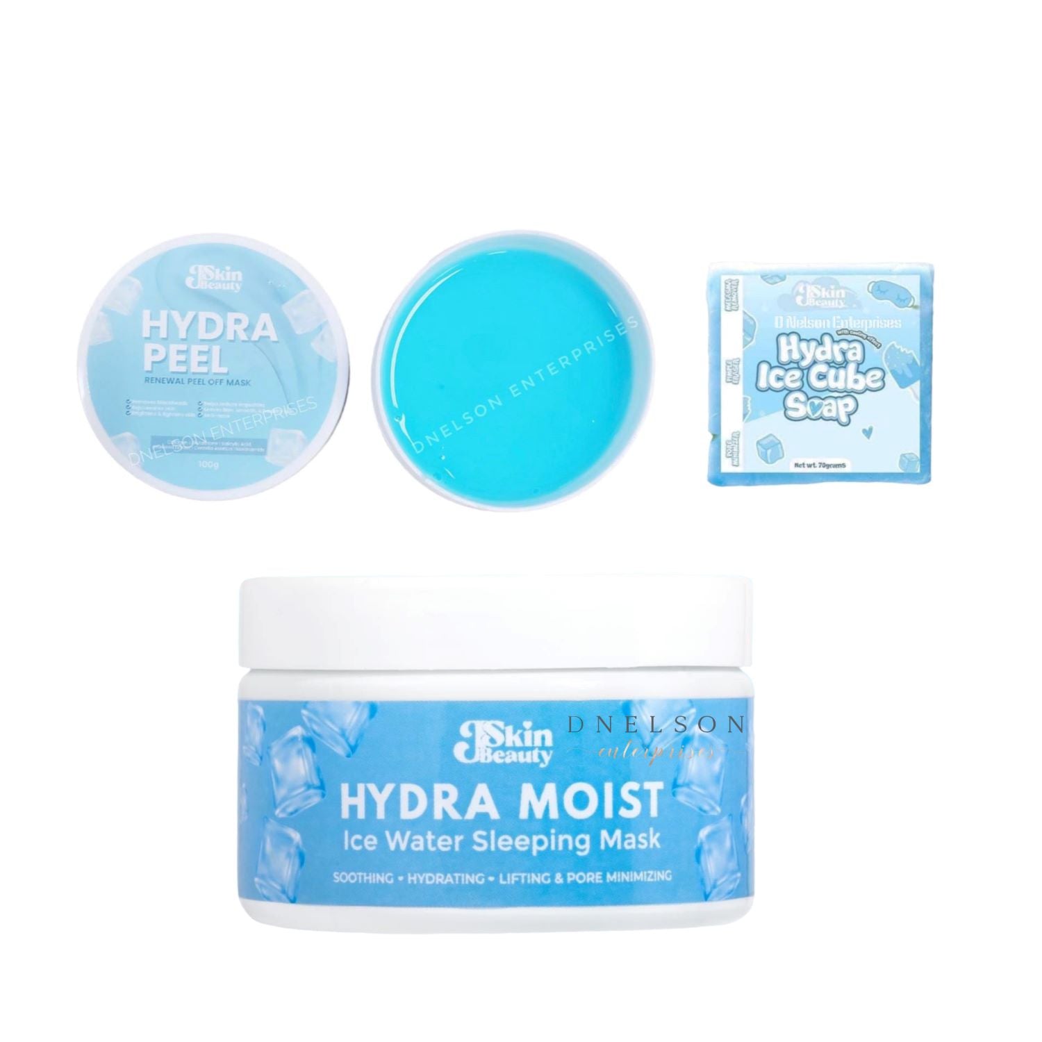 JSkin Beauty Combo: Hydra Sleeping Mask, Hydra Peel & Ice Cube Soap