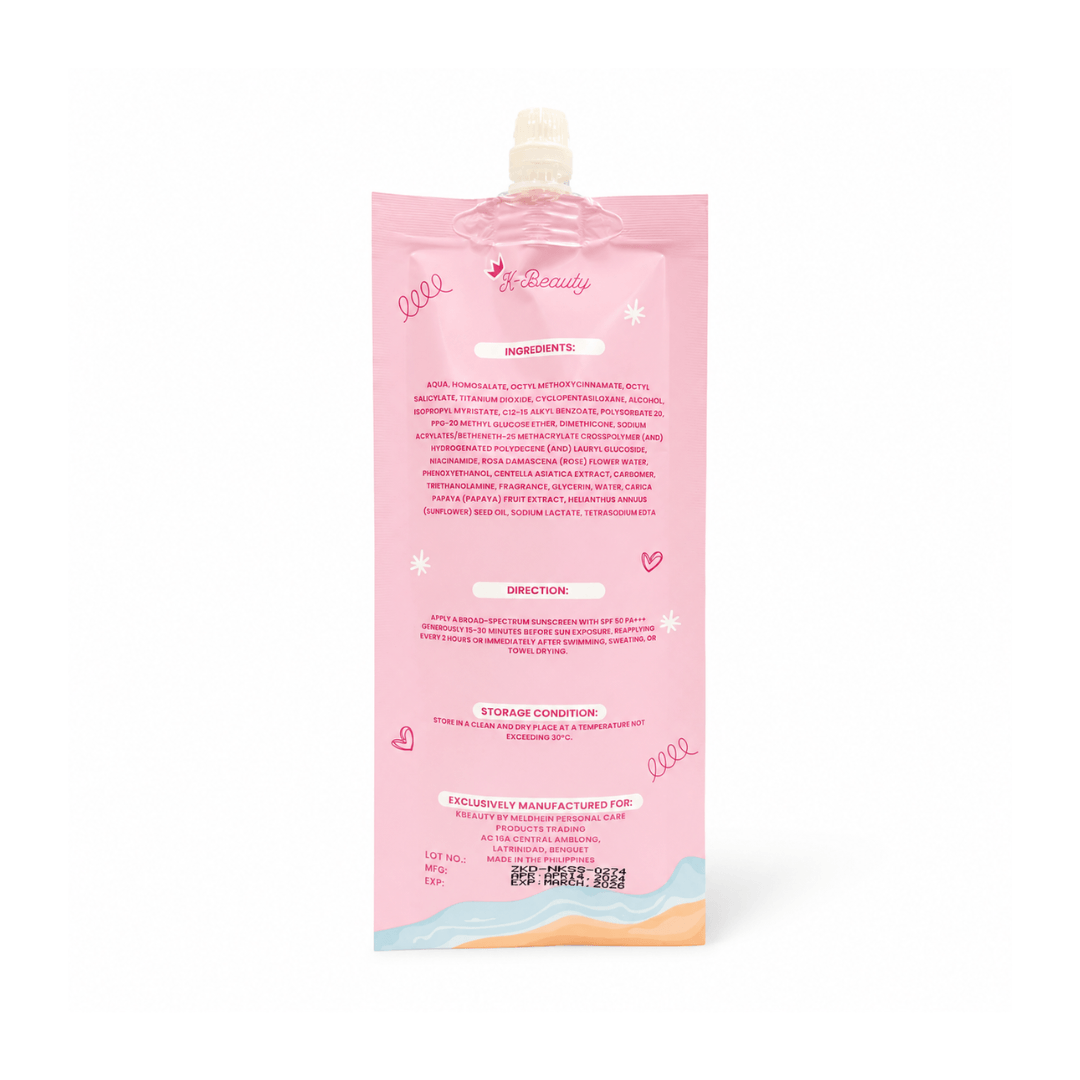 K-Beauty Sunglow Cica and Niacinamide sunscreen with lightweight hydrating daily sun care formula