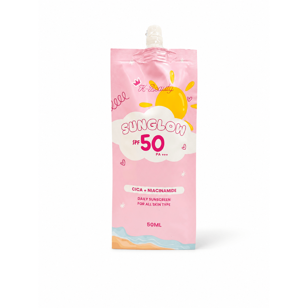 K-Beauty Sunglow SPF50 PA+++ lightweight daily sunscreen with comfortable non-greasy UV protection for everyday wear
