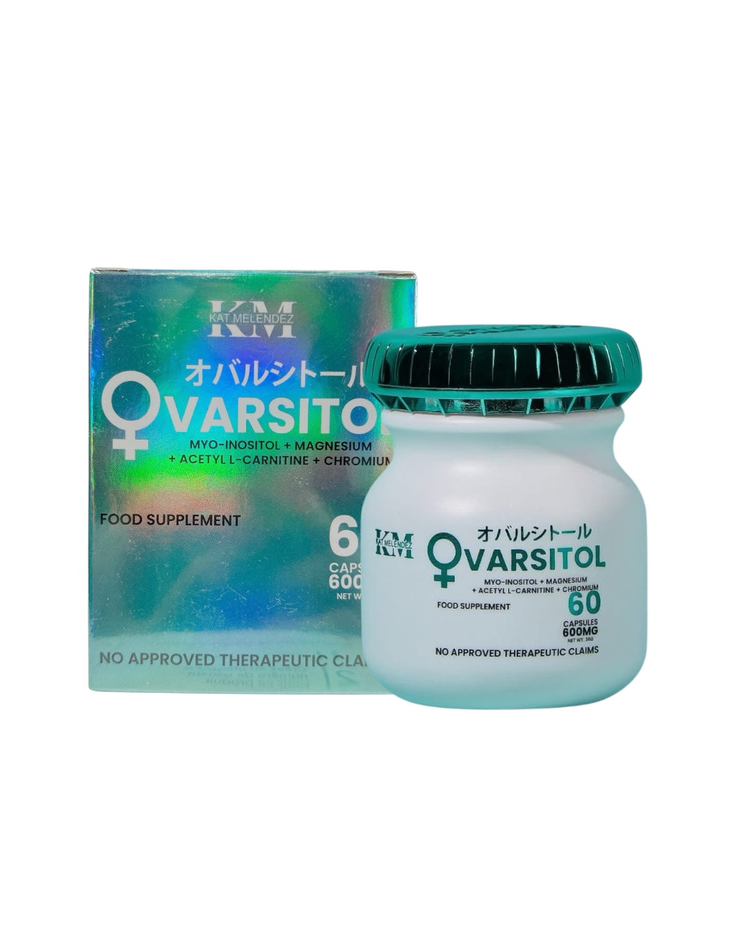 KAT MELENDEZ OVARSITOL Women’s Hormone Balance Supplement | Myo-Inositol + Magnesium + Acetyl L-Carnitine + Chromium | Supports Hormonal Health, Fertility & Metabolism | 60 Capsules