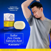 2 Bars Katialis Soap Sulfur Zinc Oxide Salicylic Acid, 90g