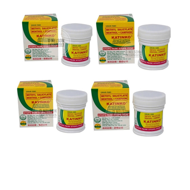4 Jars Katinko Ointment, Pain & Itch Expert, 30g - EXPIRES MARCH 2024
