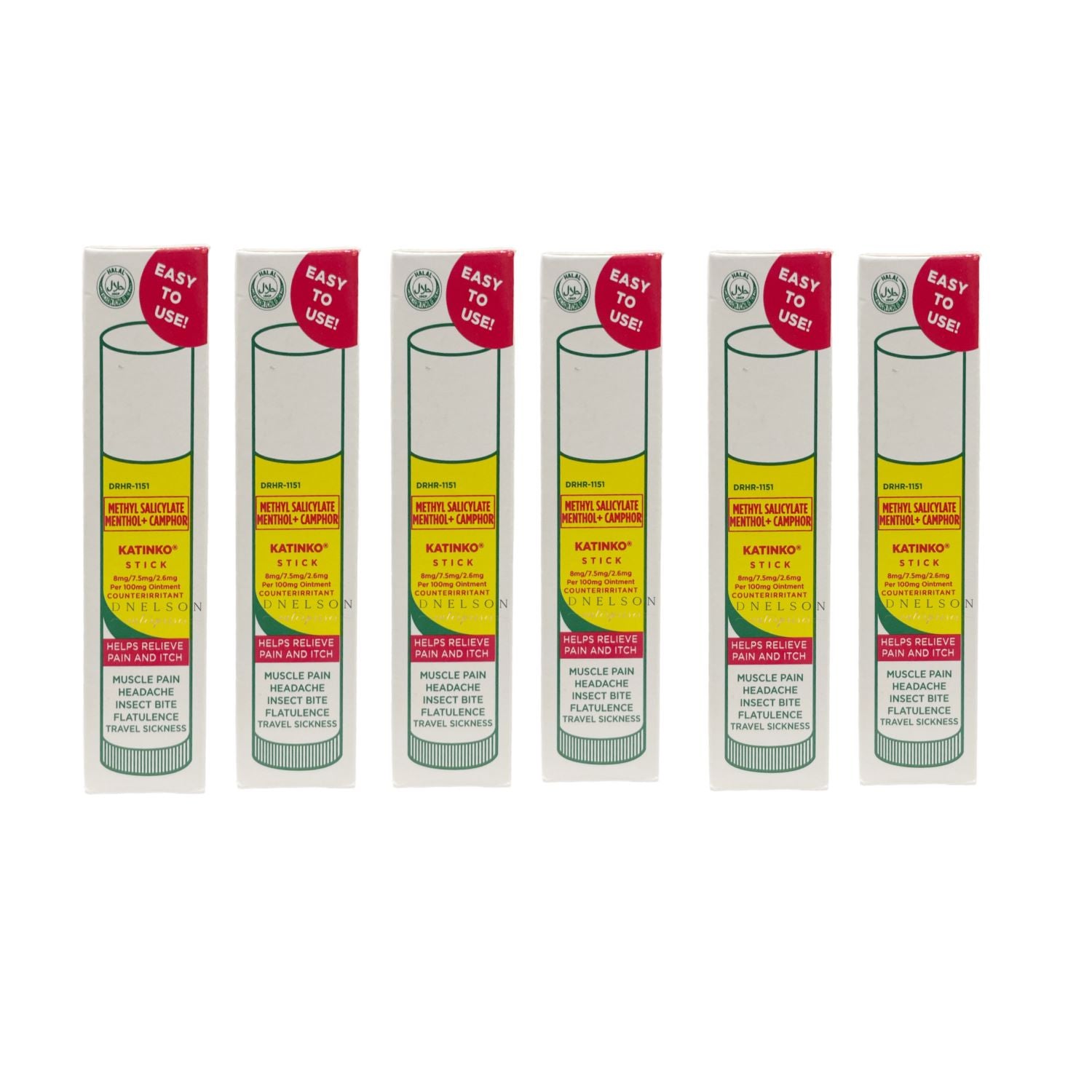 6 Katinko Ointment Stick - Pain & Itch Expert, 10g