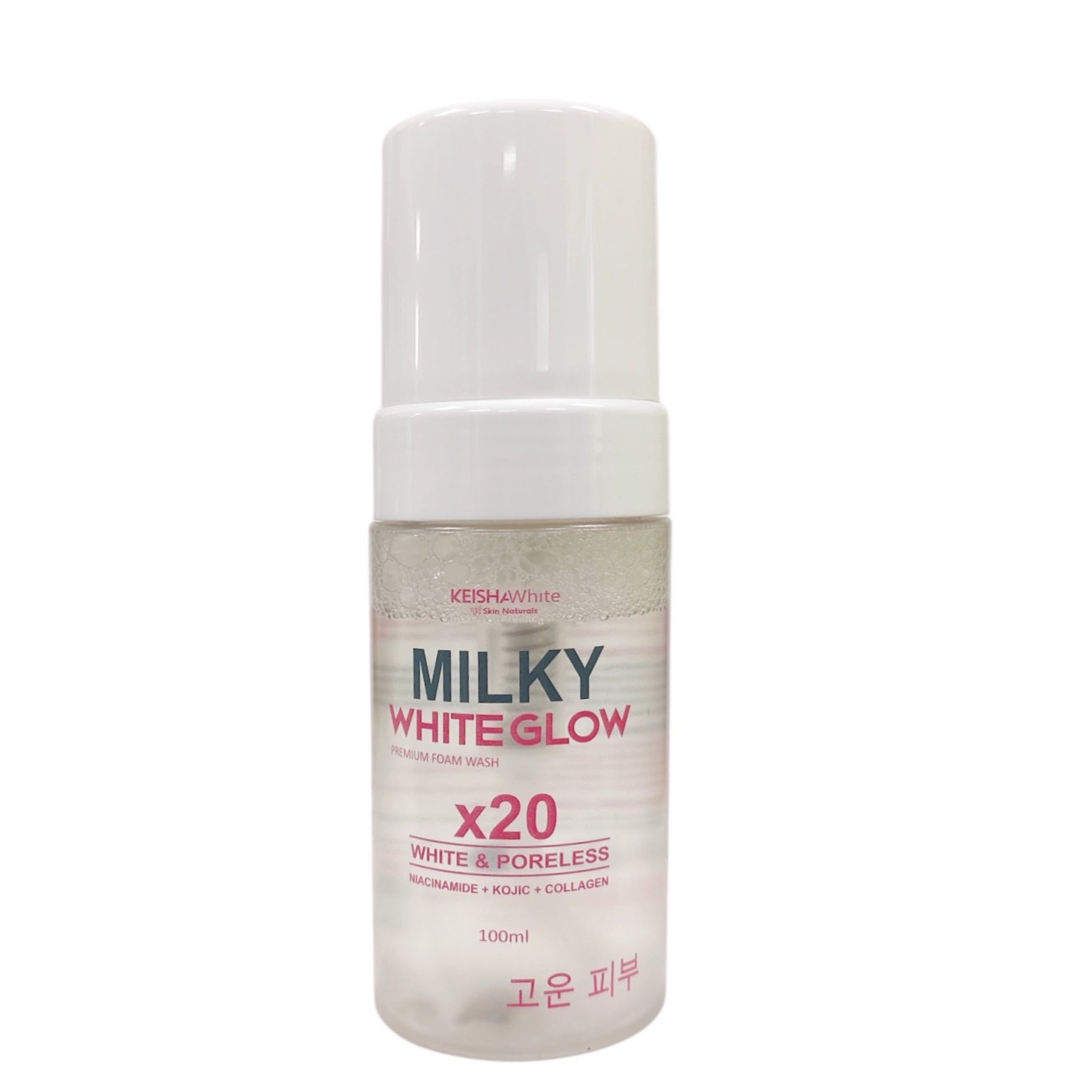 KEISHA White Skin Naturals Milky White Glow Premium Foam Wash 100ml