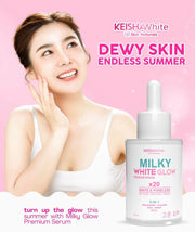 KEISHA White Skin Naturals Milky White Glow Premium Serum with Vitamin C and Papaya for radiant skin