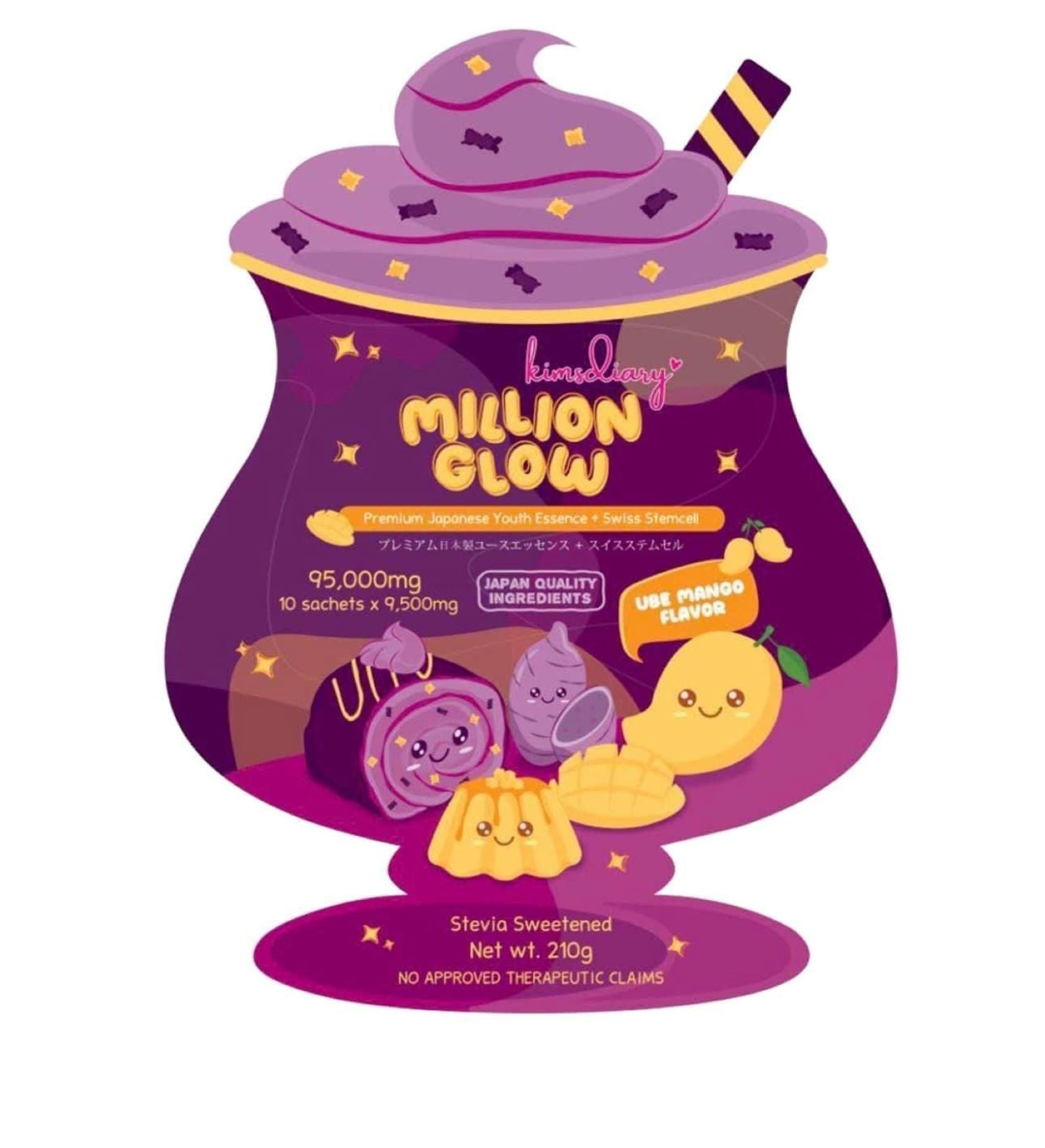 Kimsdiary Million Glow Ube Mango Flavor