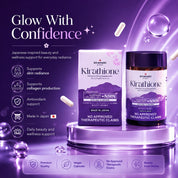 Kirameki Kirathione recommended use of two capsules daily with sufficient water.