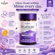 Kirameki Kirathione comprehensive formula with vitamins C, E and supporting B vitamins.