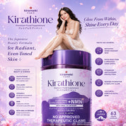 Kirameki Kirathione complete supplement overview featuring its multi-ingredient Japanese formula.