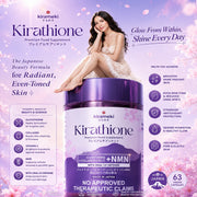 Kirameki Kirathione complete supplement overview featuring its multi-ingredient Japanese formula.