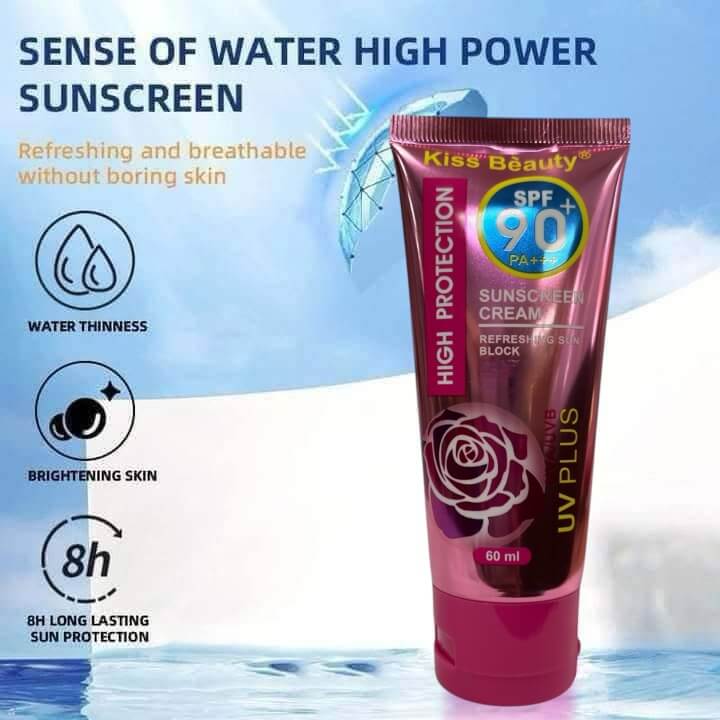 Kiss Beauty Sunscreen Cream 60ml provides high sun protection