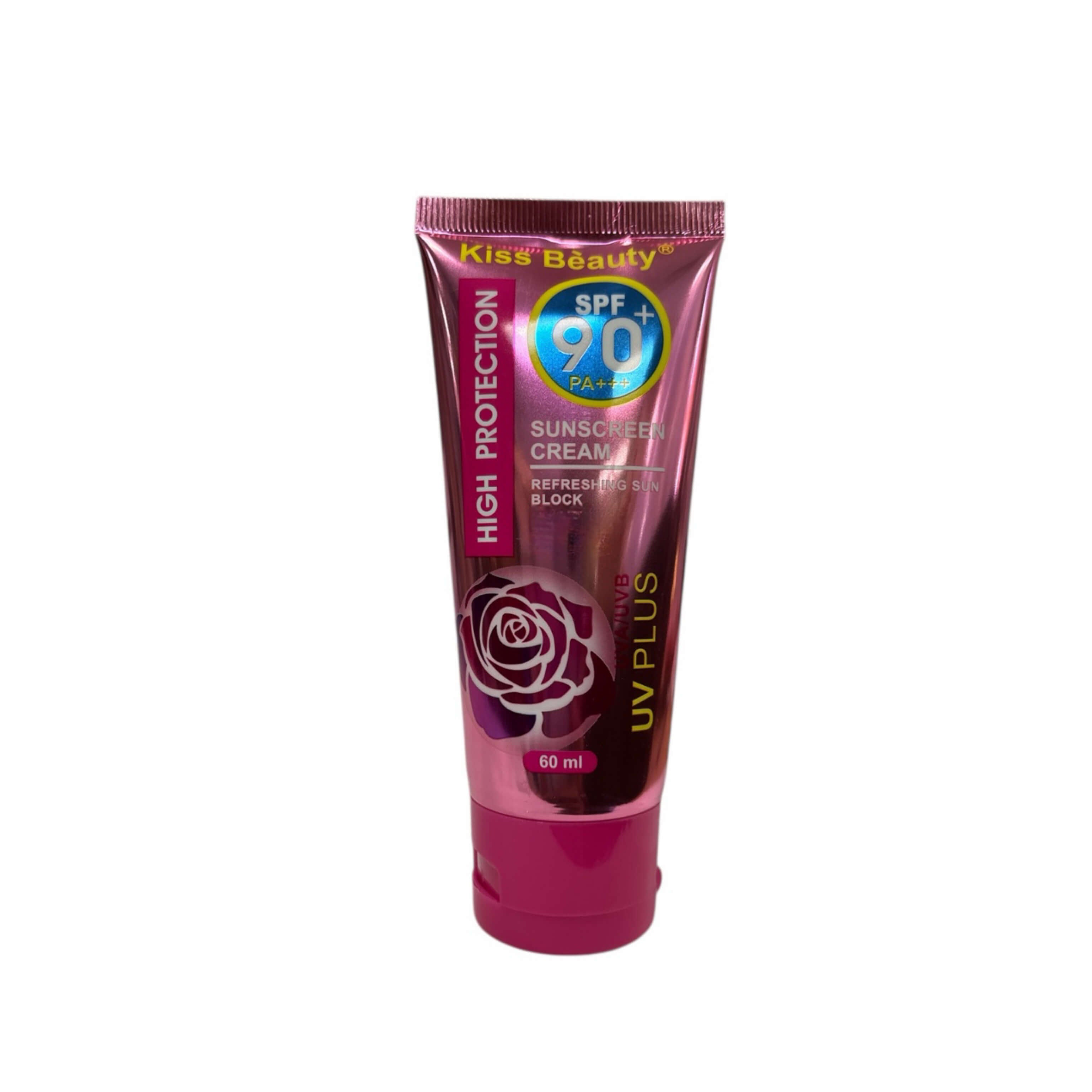 Kiss Beauty Sunscreen Cream 60ml SPF 90 with lightweight formula