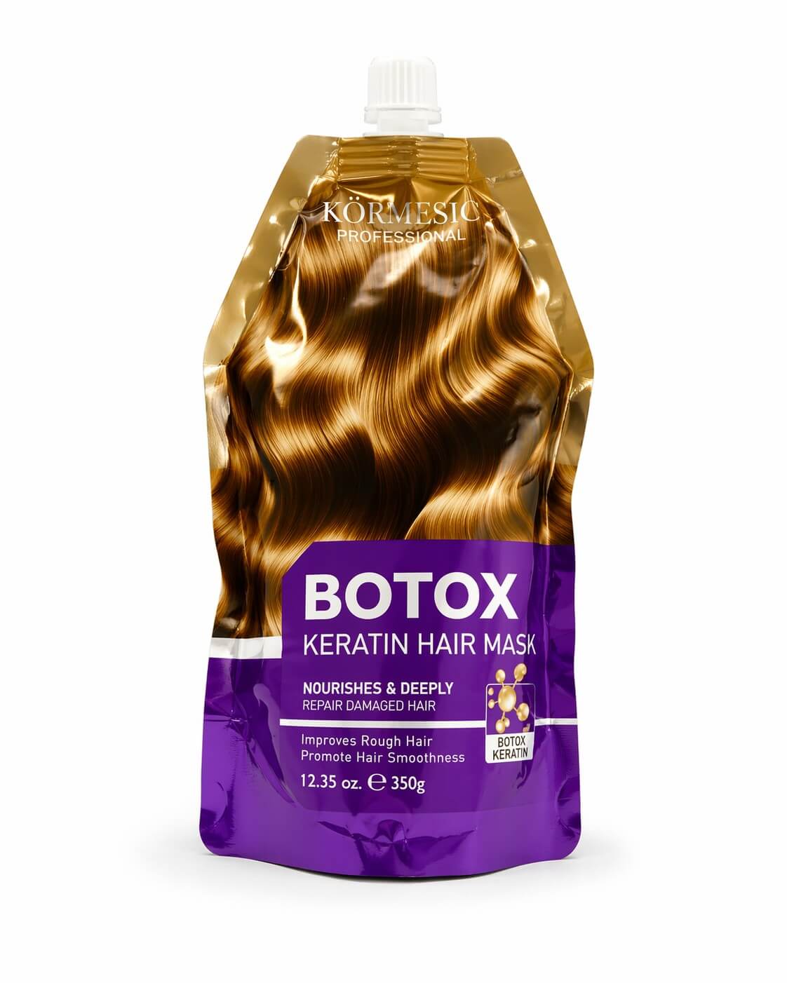 KORMESIC Professional Keratin Hair Mask Duo keratin and collagen infused care for improved hair texture