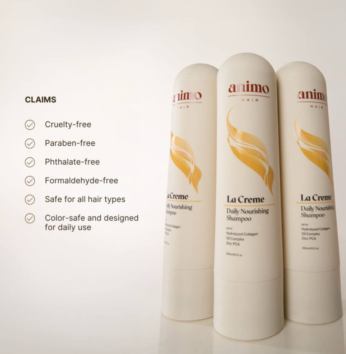 La Crème Daily Nourishing Shampoo 250ml designed for daily hair care