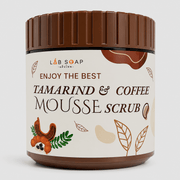 LAB SOAP Tamarind & Coffee Mousse Scrub creamy exfoliating body scrub for smooth and refreshed-looking skin.