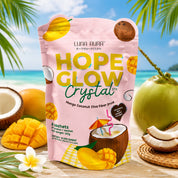 Luna Aura HOPE GLOW Crystal DTX tropical wellness drink crafted for everyday enjoyment.