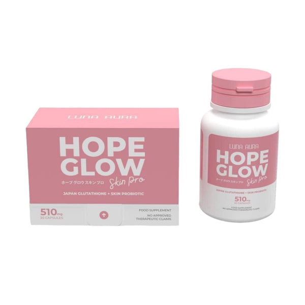 Luna Aura HOPE GLOW Skin Pro Glutathione & Probiotic D Nelson Enterprises Luna Aura HOPE GLOW Skin Pro Glutathione & Probiotic D Nelson Enterprises
