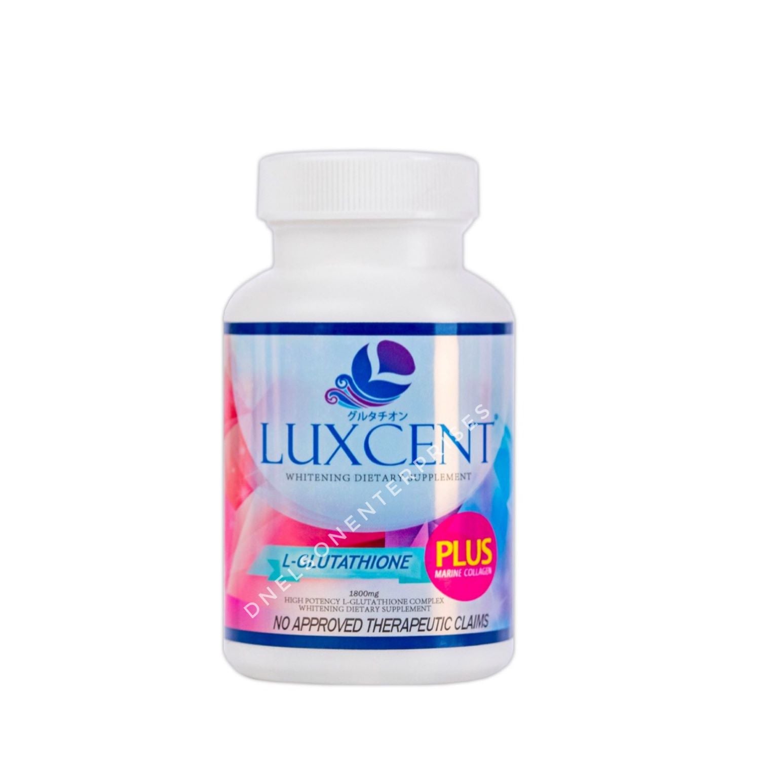 Luxcent Glutathione Plus Capsules with Marine Collagen - 1800mg