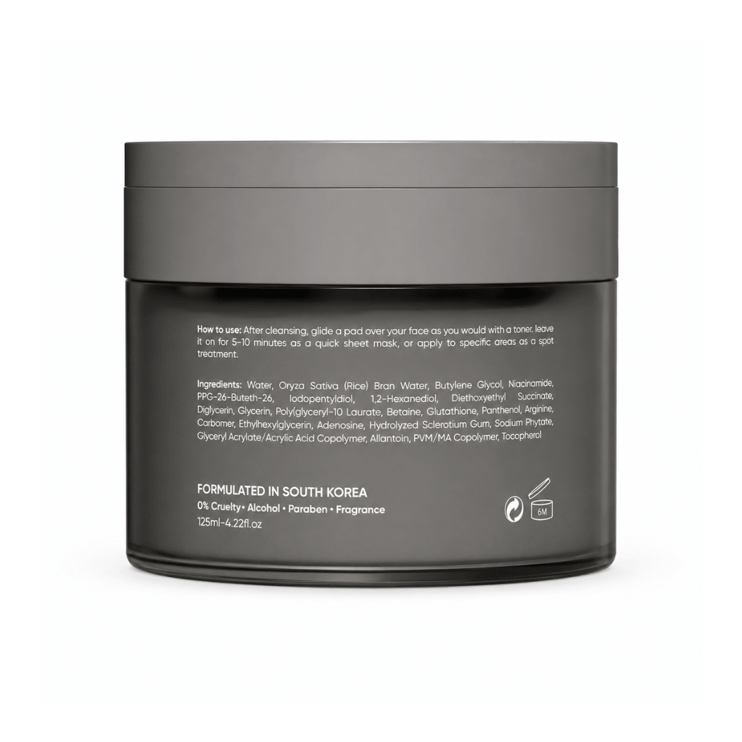 LUXE ORGANIX 24/7 Supercharged Dark Spot Fading Serum Toning Pads 70 Pads with texture refining serum care