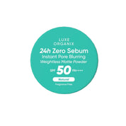 Luxe Organix 24H Zero Sebum Instant Pore Blurring Weightless Matte Powder Spf 50 Pa++++ Natural 15G