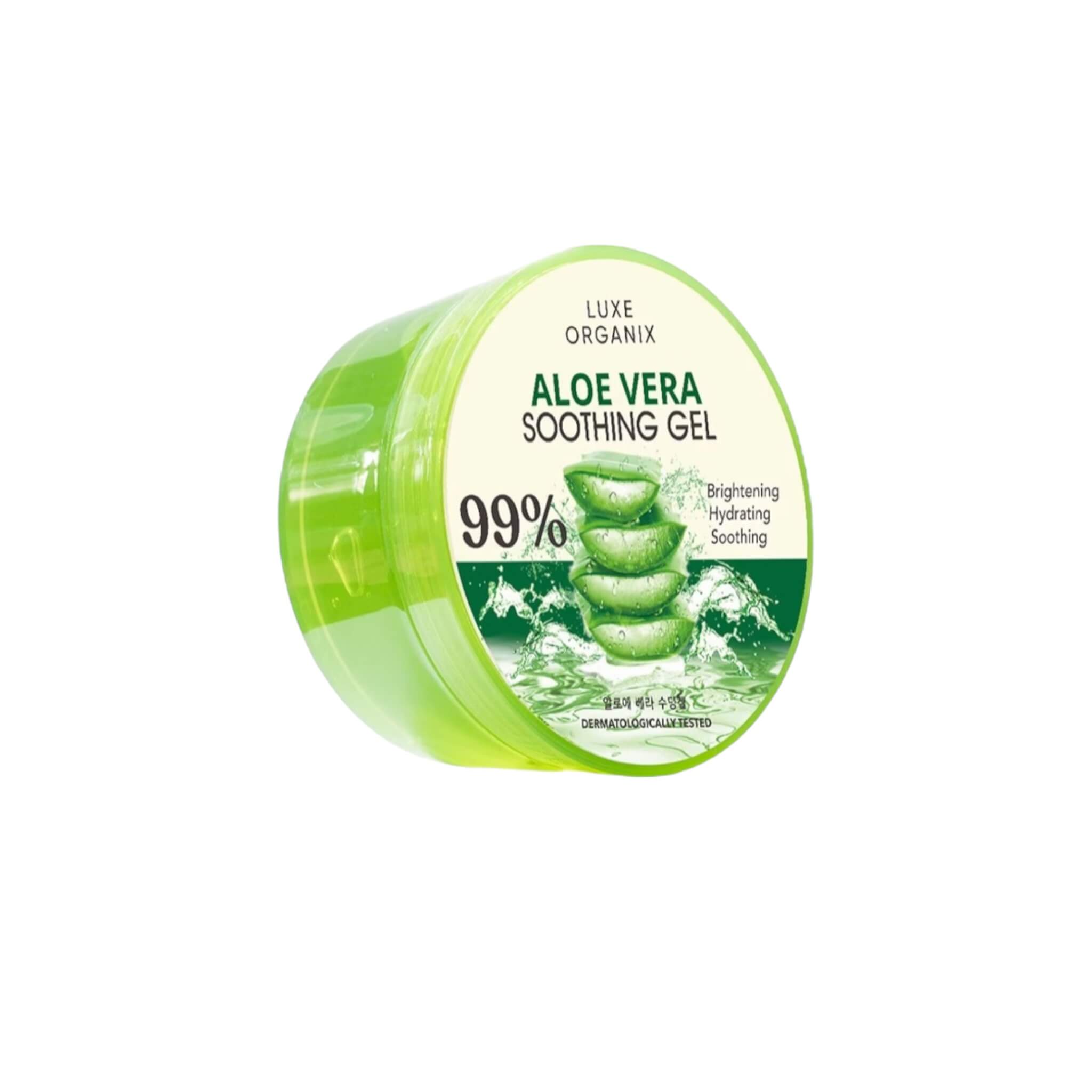Luxe Organix Aloe Vera Soothing Gel 99% 300ml for skin hydration and care