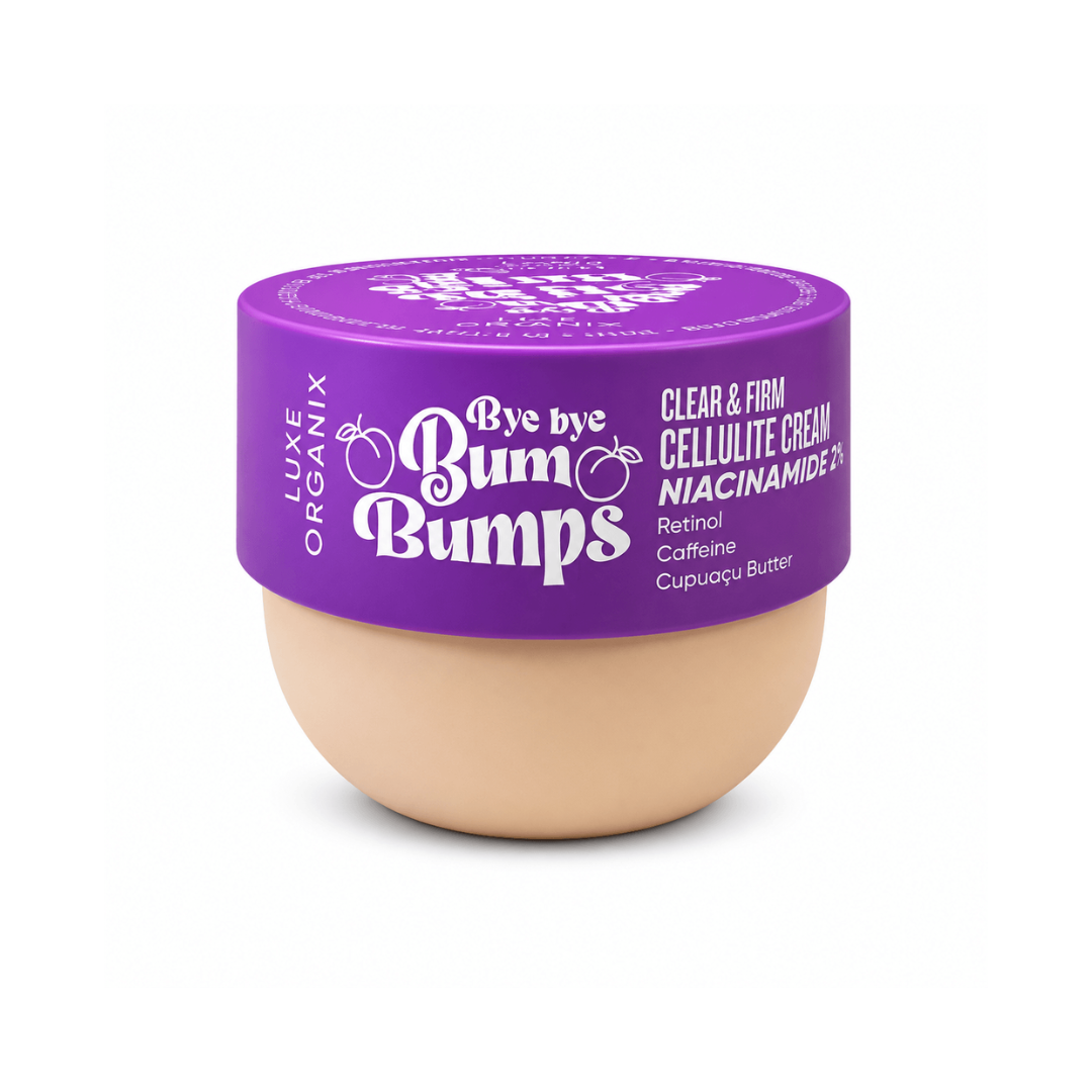 Luxe Organix Bye Bye Bum Bumps Clear & Firm Cellulite Cream with Niacinamide, Retinol and Caffeine Body Care Formula