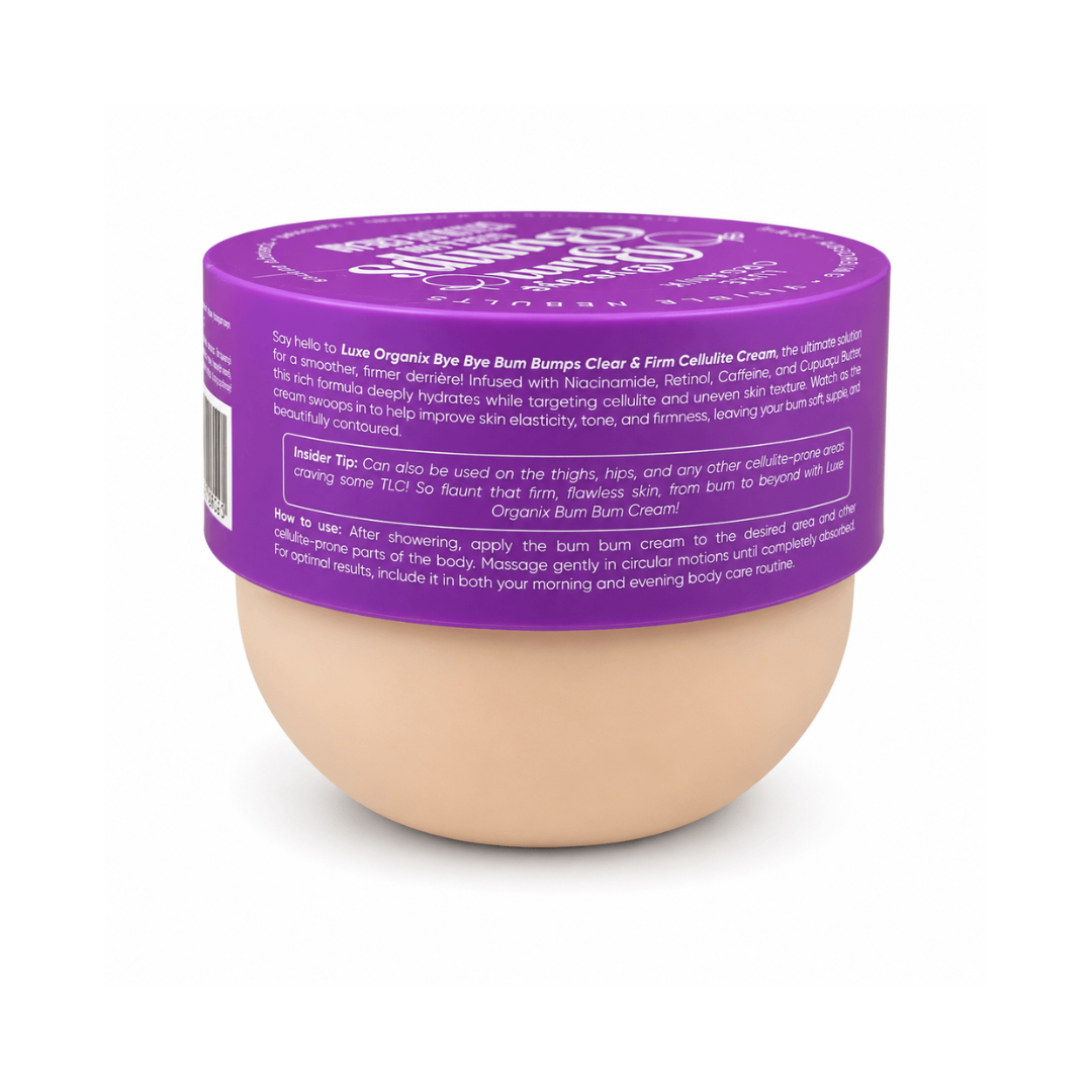 Luxe Organix Bye Bye Bum Bumps Lavender Body Cream with Rich Hydrating and Velvety Texture