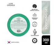LUXE ORGANIX Cica Soothing Gel 300ml for face and body use

