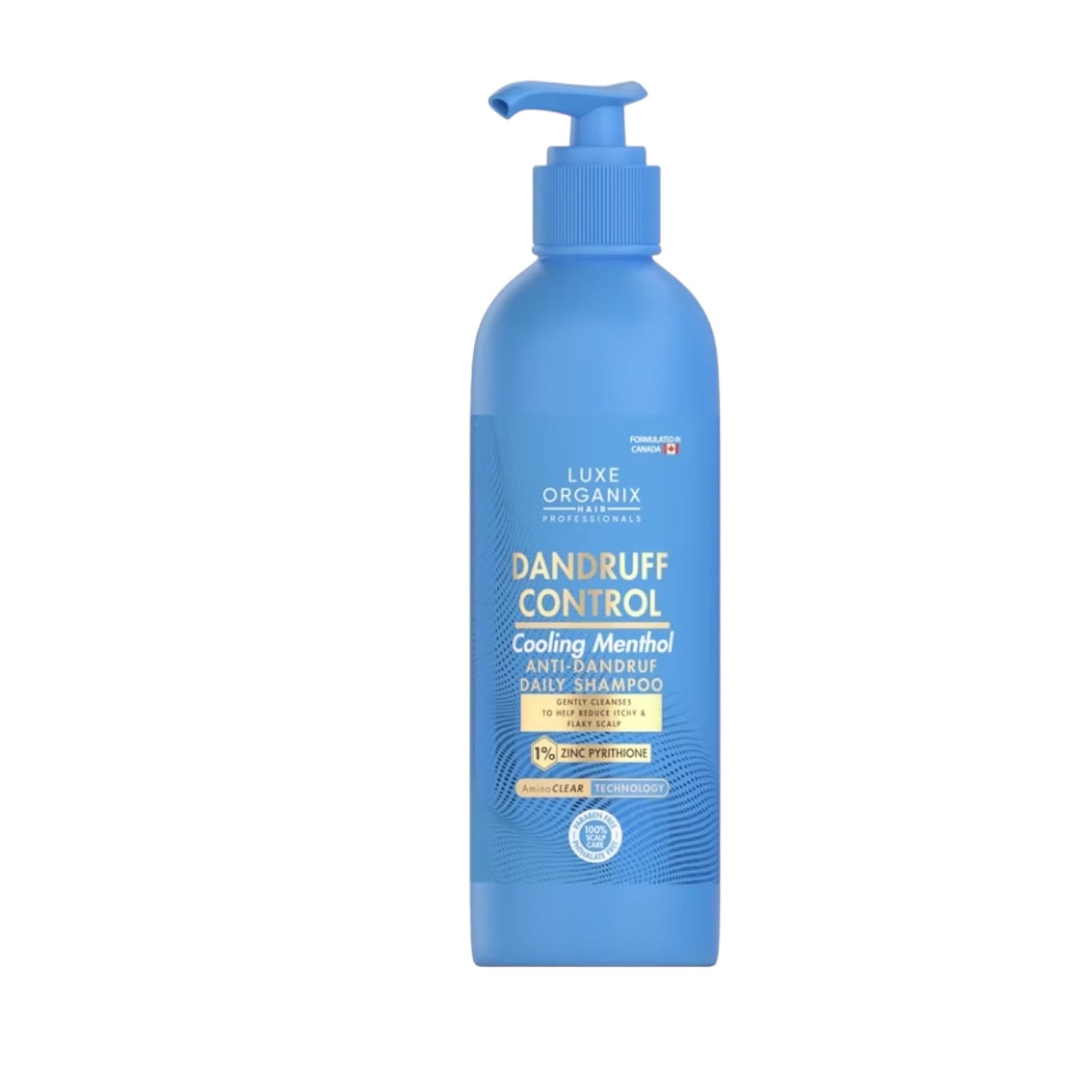Luxe Organix Dandruff Control Cooling Menthol Shampoo 240ml for a refreshing scalp cleanse

