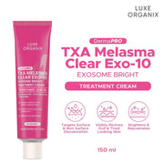 Luxe Organix DermaPRO TXA Melasma Clear treatment cream for daily skin care