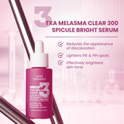 Luxe Organix TXA serum supports smoother and more refined skin texture