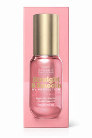 Luxe Organix serum hair oil helps manage frizz and improve smooth finish