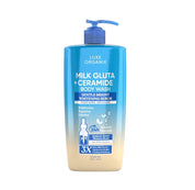 Luxe Organix Milk Gluta Ceramide Body Wash creates a creamy lather for gentle cleansing

