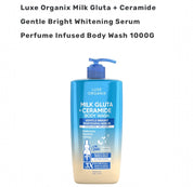 Luxe Organix Milk Gluta Ceramide Body Wash leaves skin feeling soft and nourished

