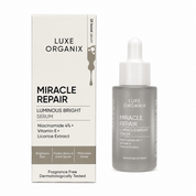 Luxe Organix Miracle Repair Luminous Bright Serum with Niacinamide 4 Percent Vitamin E and Licorice Extract for Daily Glow Care