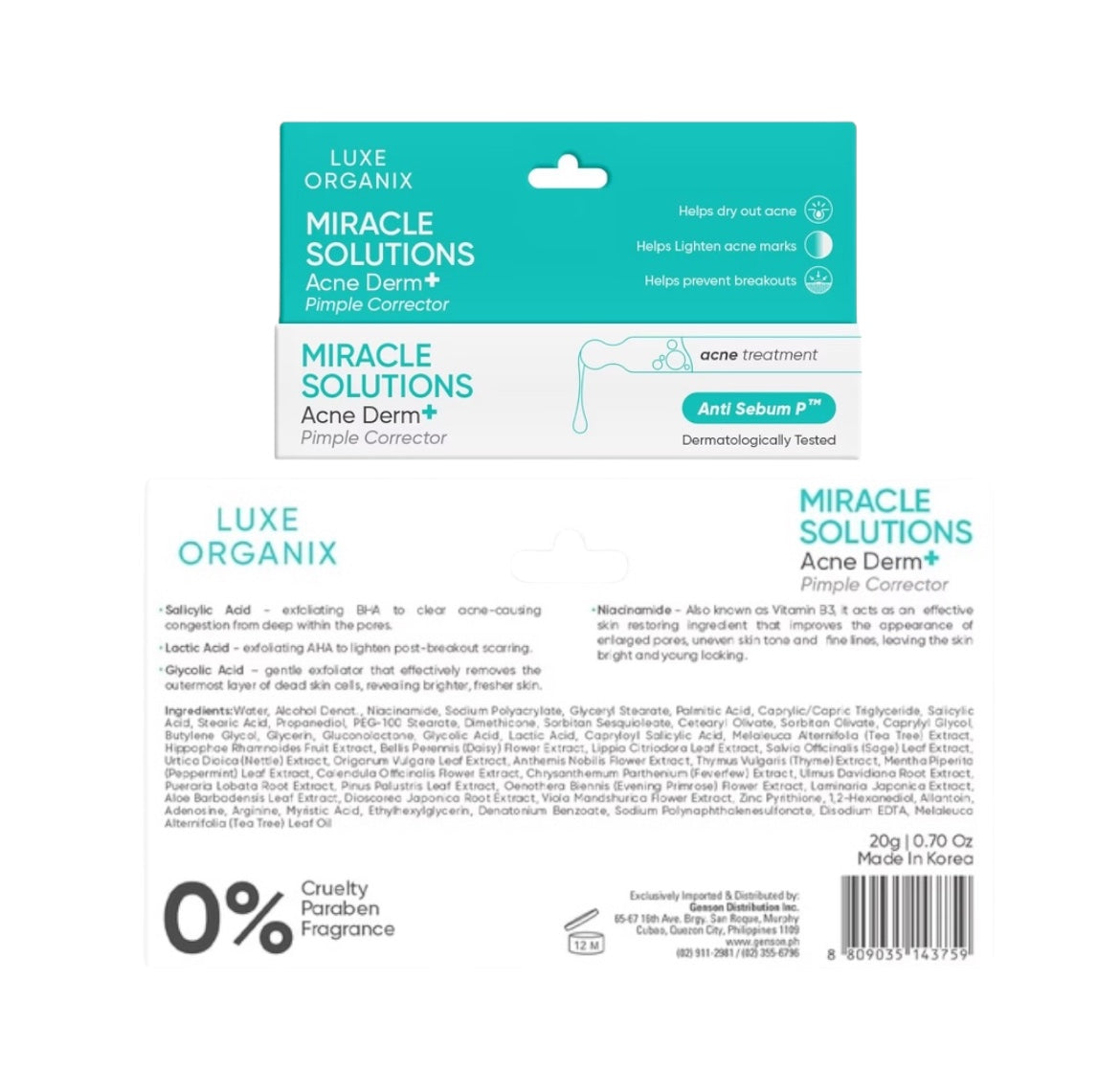 Luxe Organix Miracle Solutions AHA BHA Spot Corrector fits into a clear skin routine

