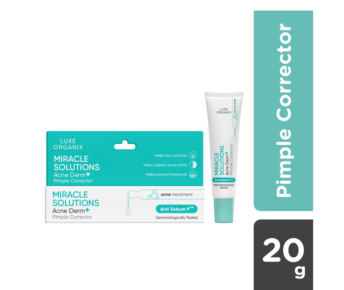 Luxe Organix Miracle Solutions AHA BHA Spot Corrector with quick-absorbing gel formula

