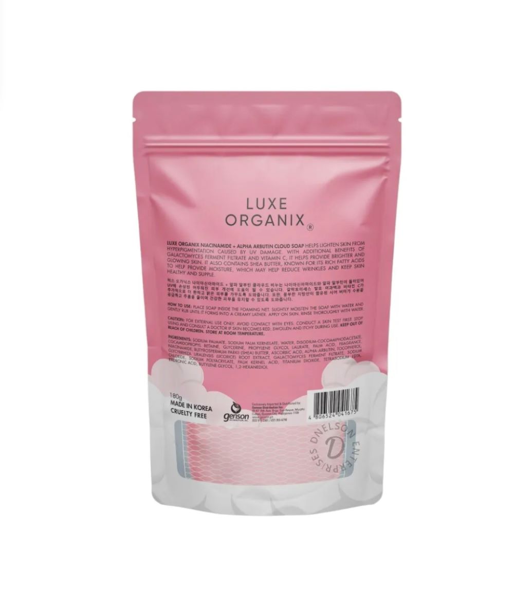 Luxe Organix Niacinamide Arbutin Brightening Cloud Soap 180g