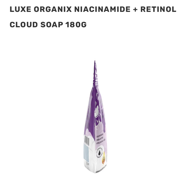 Luxe Organix Niacinamide + Retinol Cloud Soap 180g